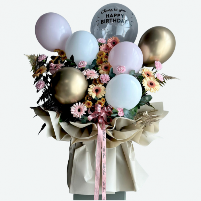 Whimsical Floral Stand