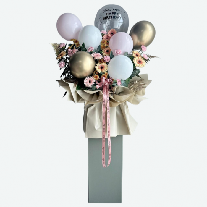 Whimsical Floral Stand