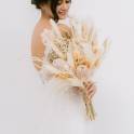 White Pampas Bridal Bouquet