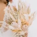 White Pampas Bridal Bouquet