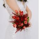 Red Tulip Bridal Bouquet