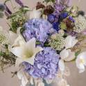 Lily and Lunaria Vase Arrangement