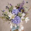 Lily and Lunaria Vase Arrangement