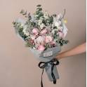 Blush Italian Ranunculus, Queen Protea and Peony Bouquet