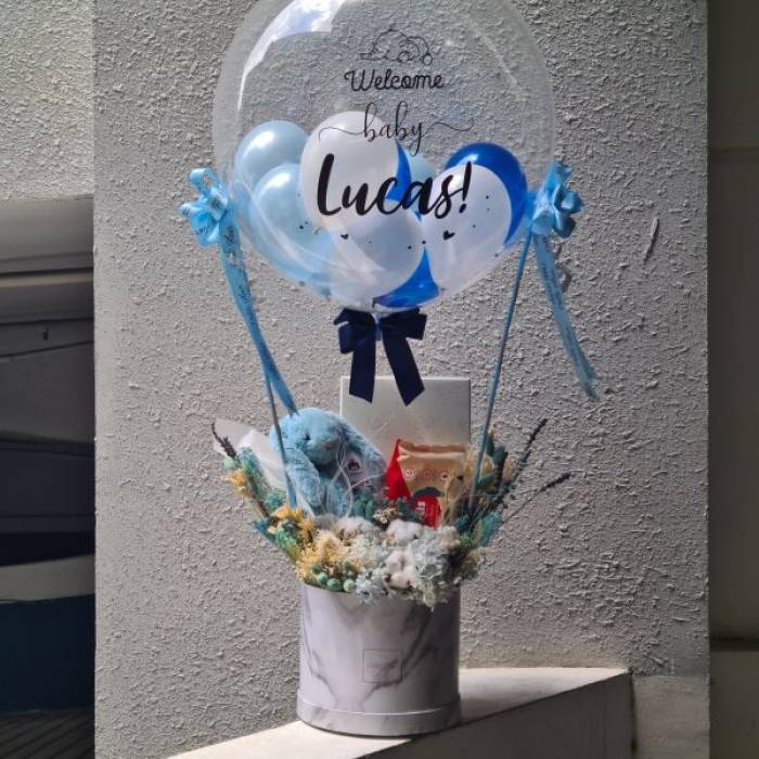 Hot Air Balloon - Baby Gift Set