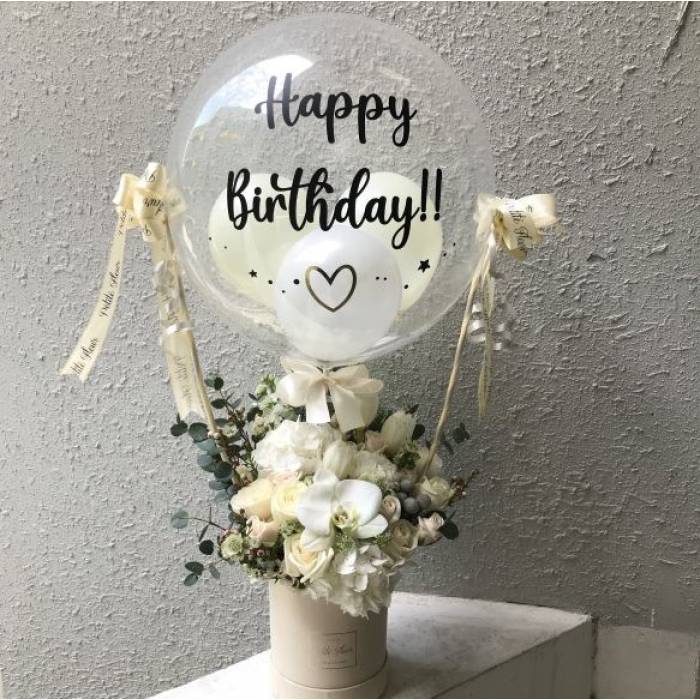 Hot Air Balloon - Fresh Flowers