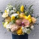 Petite Round Flower Box - Fresh Blooms