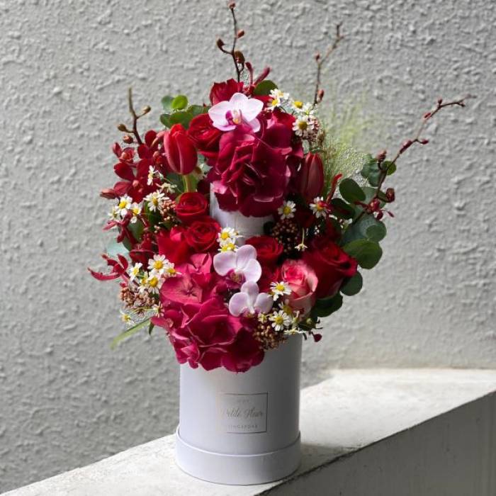 Two Tier Floral Cake