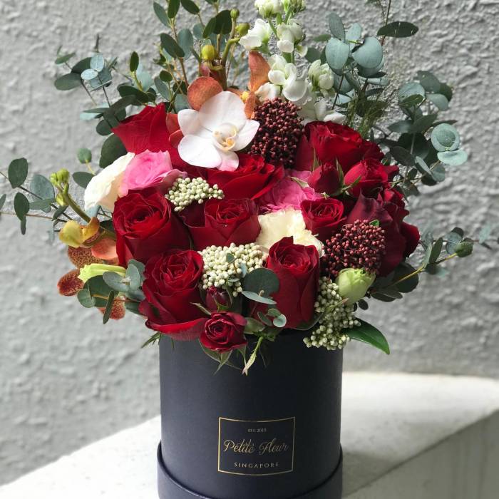 Petite Round Flower Box - Fresh Blooms