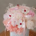 Preserved Pink Hydrangea & Carnation Flower Box