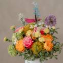 Spring Garden Rose and Daisy Flower Box