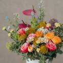 Spring Garden Rose and Daisy Flower Box