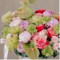 Green Anthurium & Pink Peony Garden