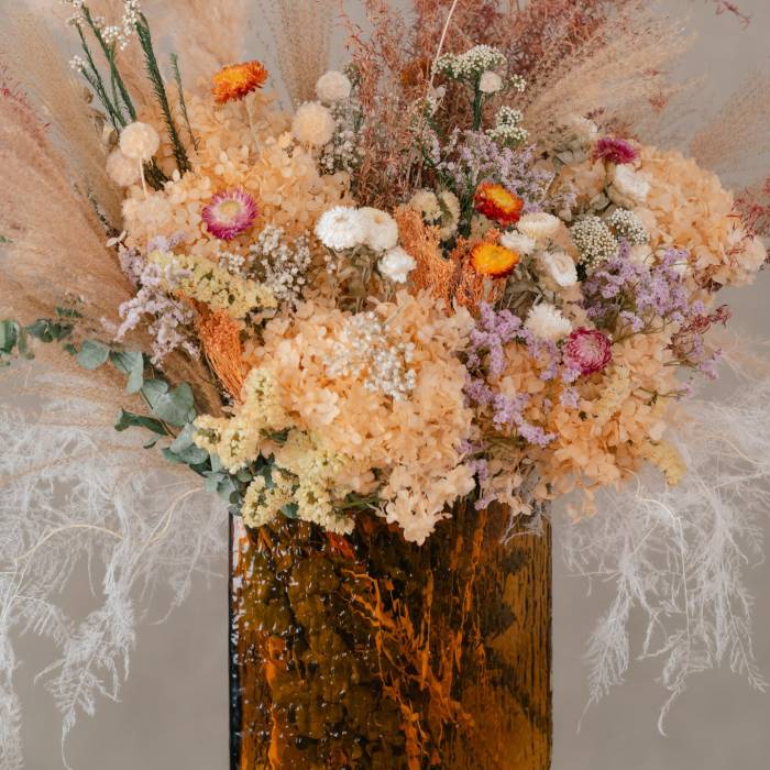 Grand Preserved Flower Display