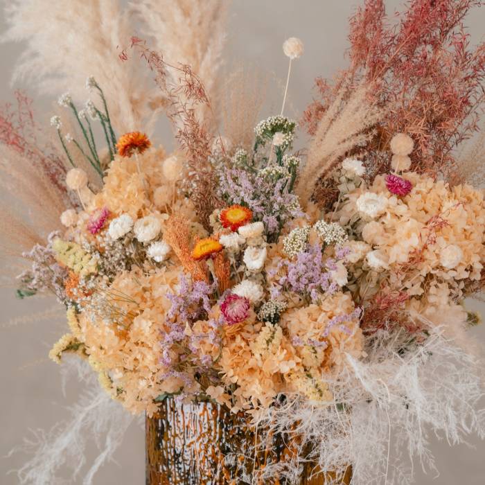 Grand Preserved Flower Display
