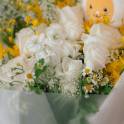 Jellycat Bunny Egg and Yellow Orchid Bouquet