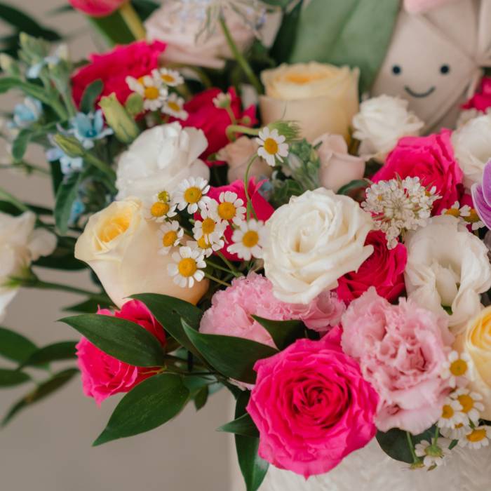 Jellycat Flower Bouquet and Garden Roses Box