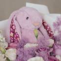 Jellycat Thistlepop Bunny and Purple Rose Bouquet