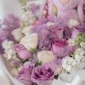 Jellycat Thistlepop Bunny and Purple Rose Bouquet
