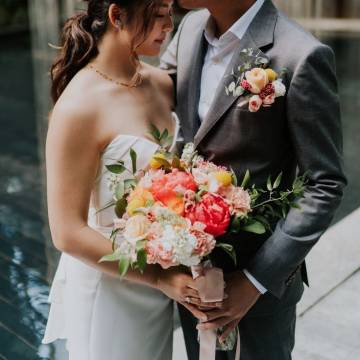 Sunset Embrace Bridal Bouquet