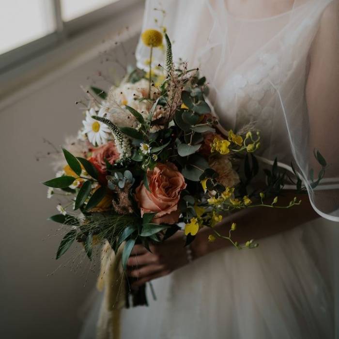 Tangerine Twilight Bridal Bouquet