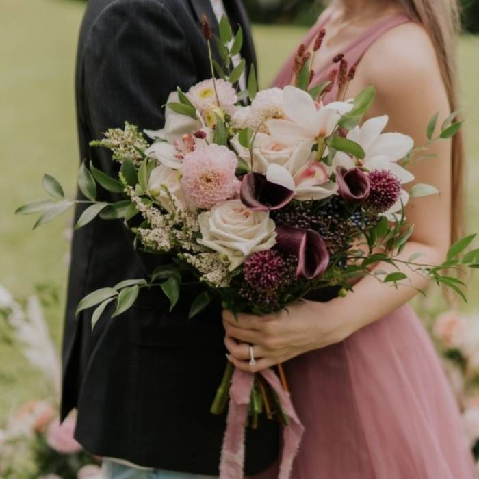 Vows in Velvet Bridal Bouquet