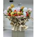 Whimsical Floral Stand