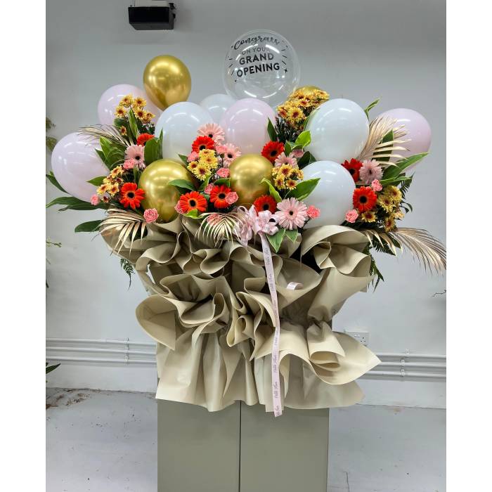Whimsical Floral Stand