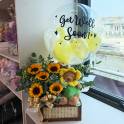Jellycat Bartholomew Bear and Sunflower Arrangement