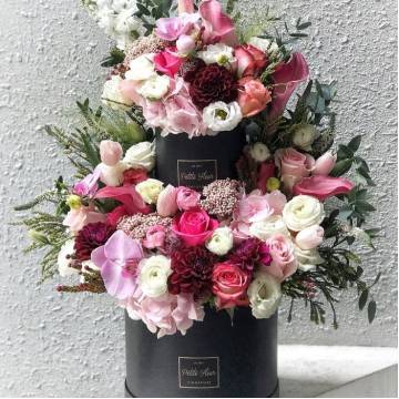 Two Tier Floral Cake