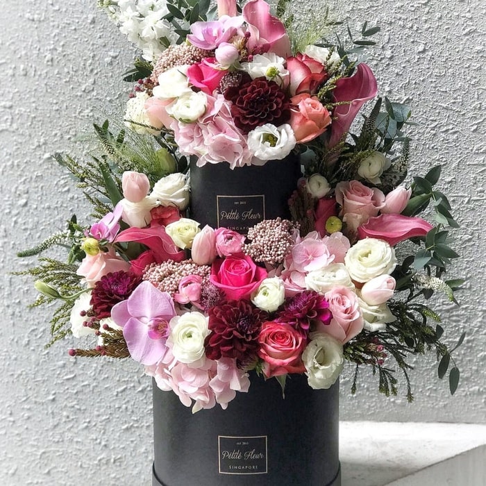 Two Tier Floral Cake