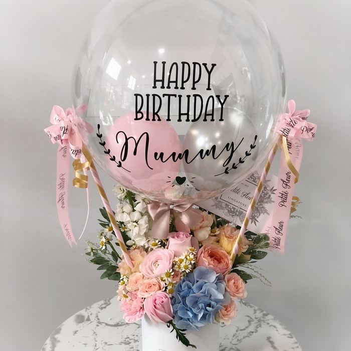 Hot Air Balloon - Fresh Flowers