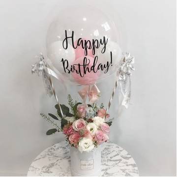 Hot Air Balloon - Fresh Flowers