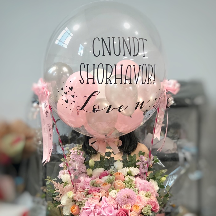 Hot Air Balloon - Fresh Flowers