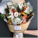King Protea and Orange Calla Lily Bouquet