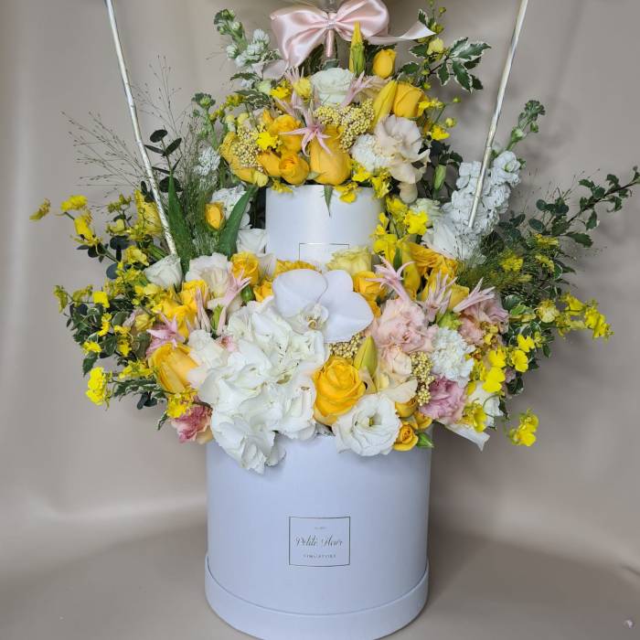 Two Tier Floral Cake