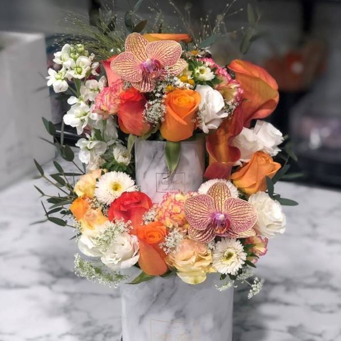 Two Tier Floral Cake