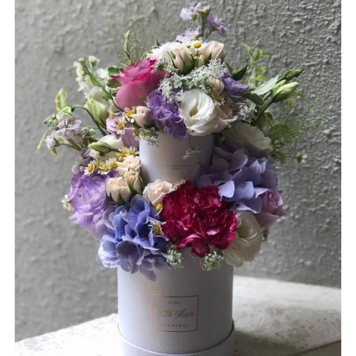 Two Tier Floral Cake