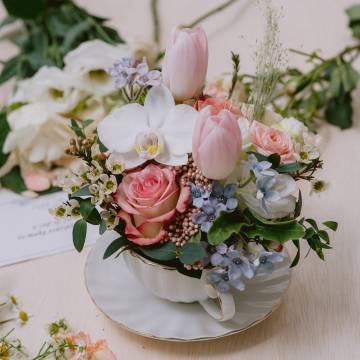 Fancy Floral Teacup