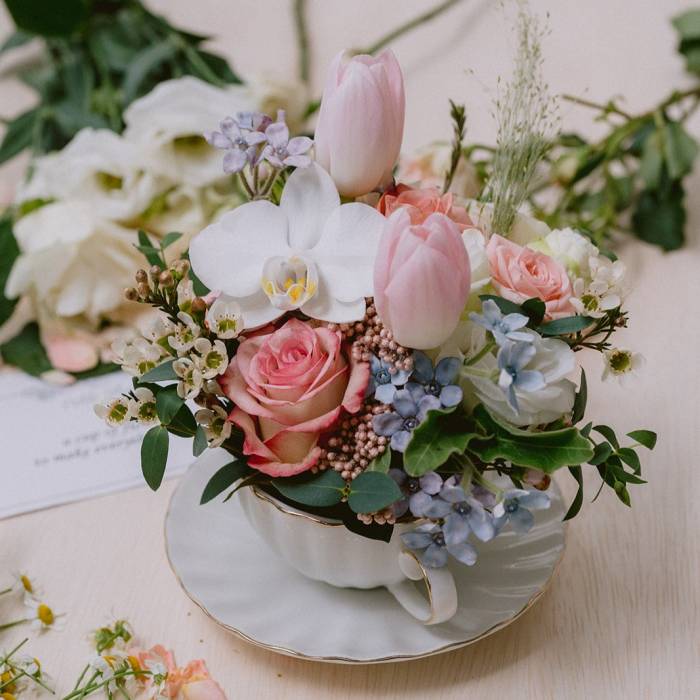 Fancy Floral Teacup