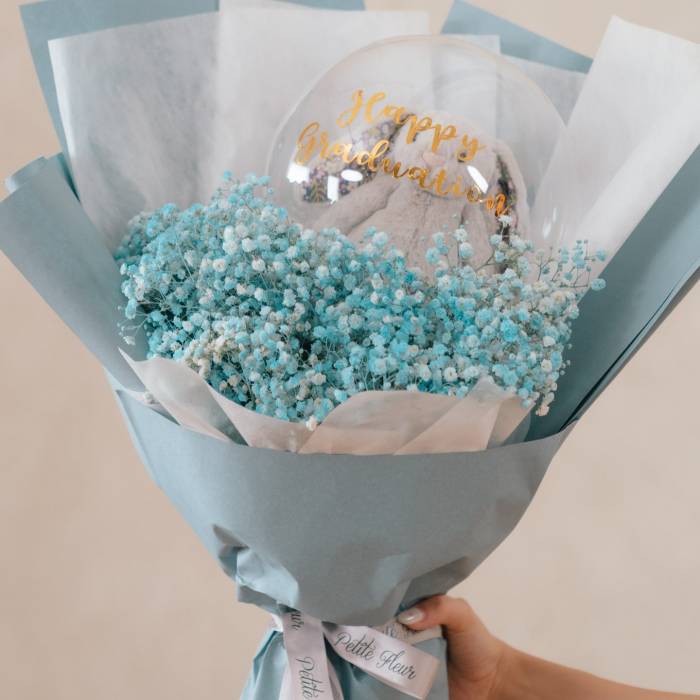 Baby's Breath Graduation Bouquet