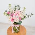 Iris and Tulip Vase Arrangement