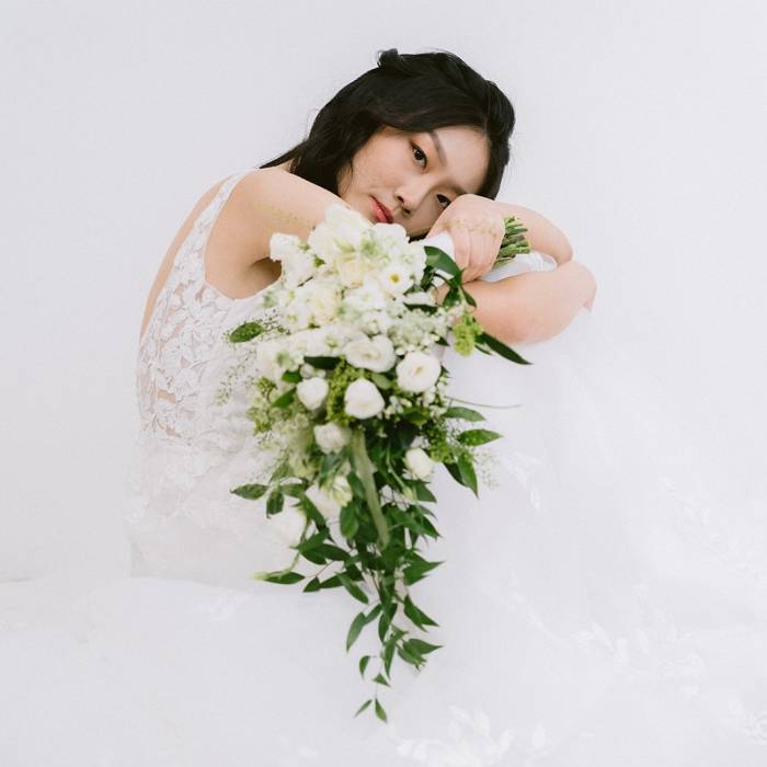 Cascading Lisianthus Bridal Bouquet