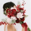 Cymbidium and Carnation Bridal Bouquet