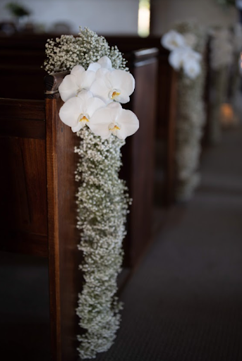 White Roses Chair Posy