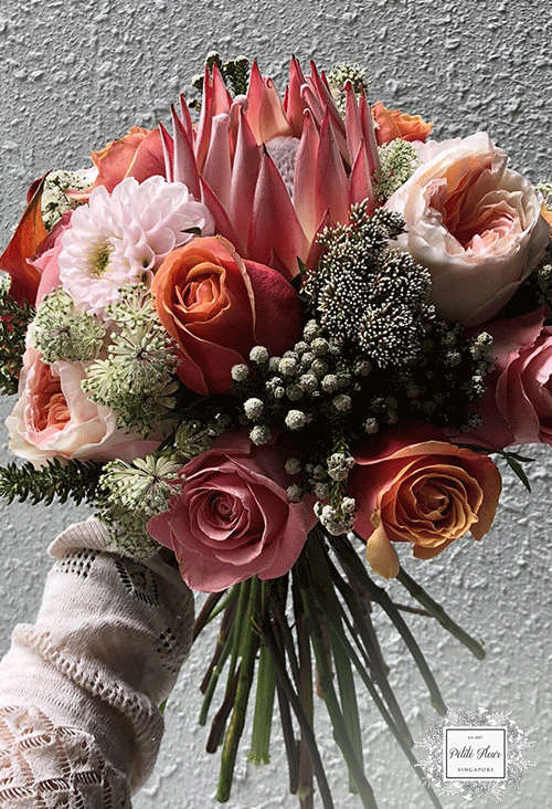 dahlias wedding flower singapore