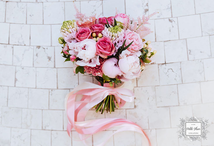 Pink Peony Floral Bouquet