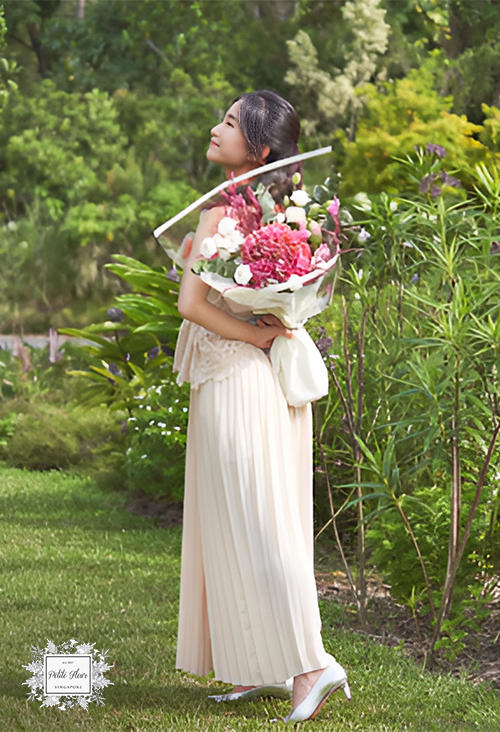 Pink Hydrangea by Petite Fleur Florist Singapore
